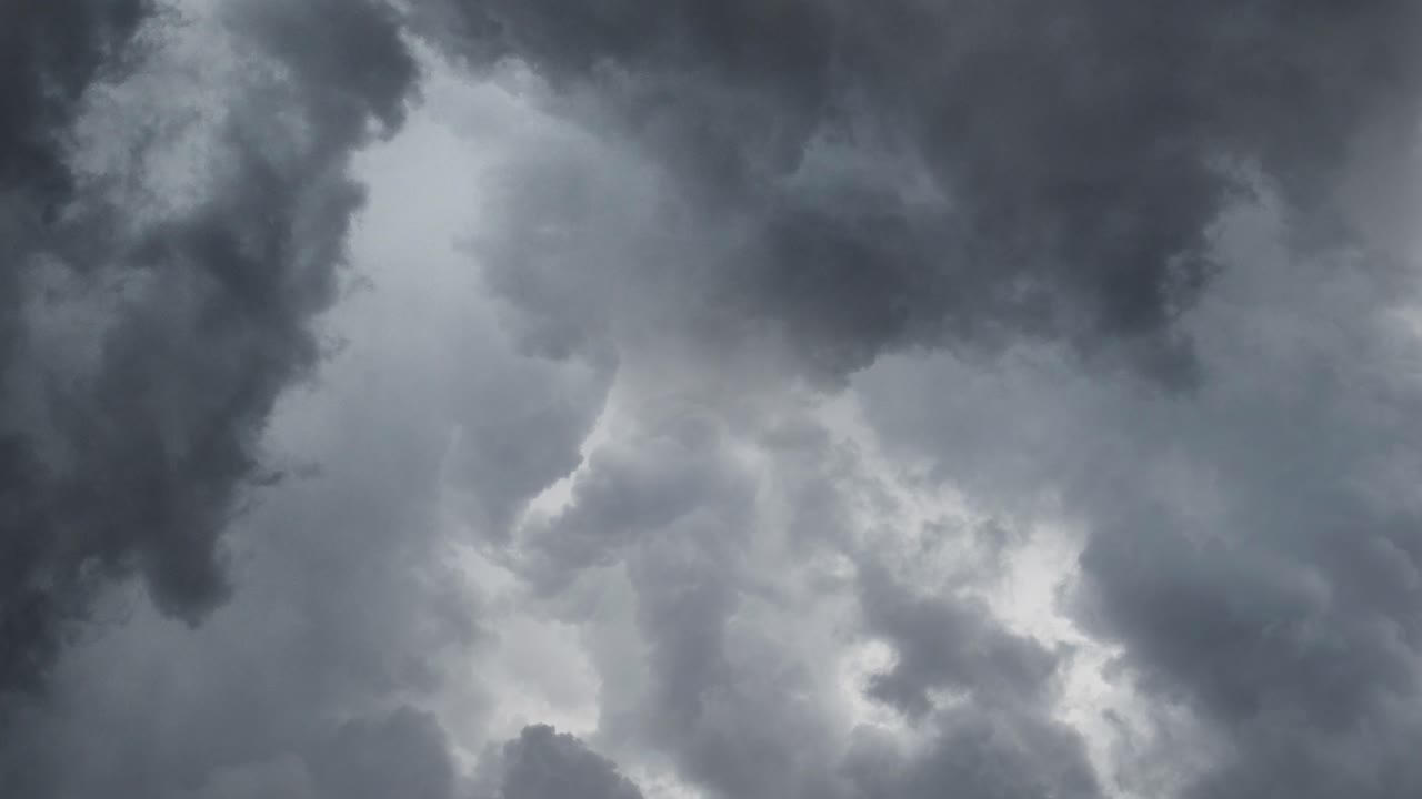 Severe Thunderstorm Clouds At dark sky