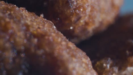 close up to dog food macro shot
