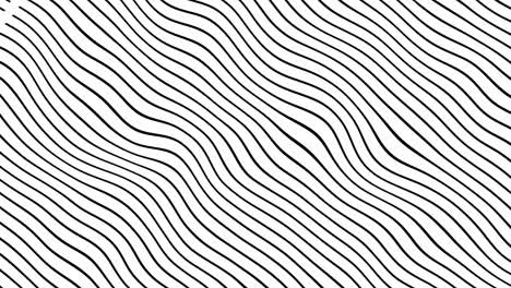 black curved lines in dynamic wave motion. future geometric diagonal lines patterns motion background.