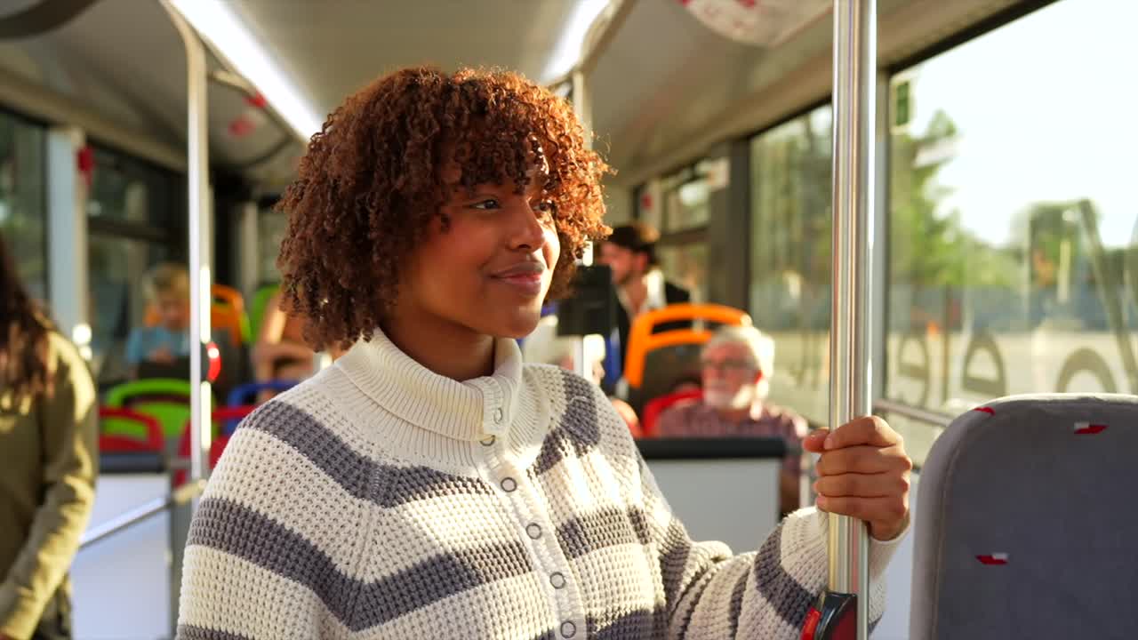 Woman on a Bus