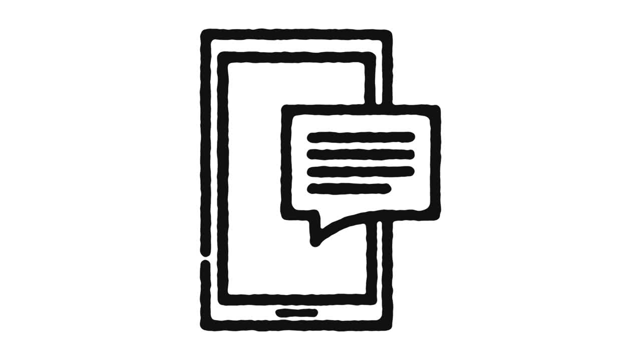 Mobile App Icon Animation Footage & Alpha Channel