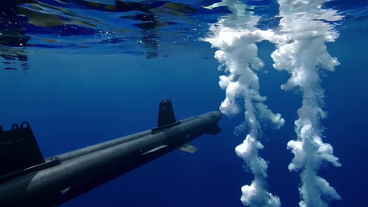 Submarine Testing Underwater