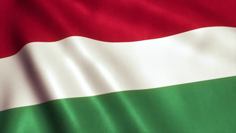 hungary flag video loop - 4k