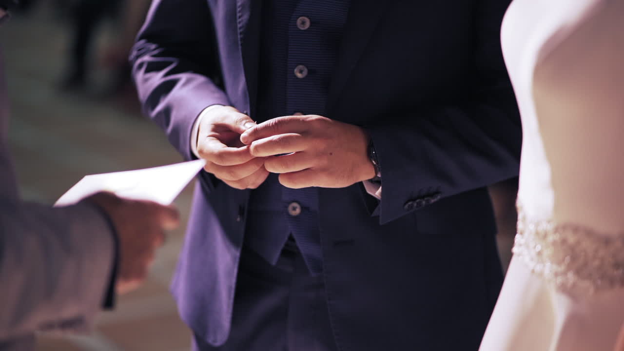 결혼 반지 교환