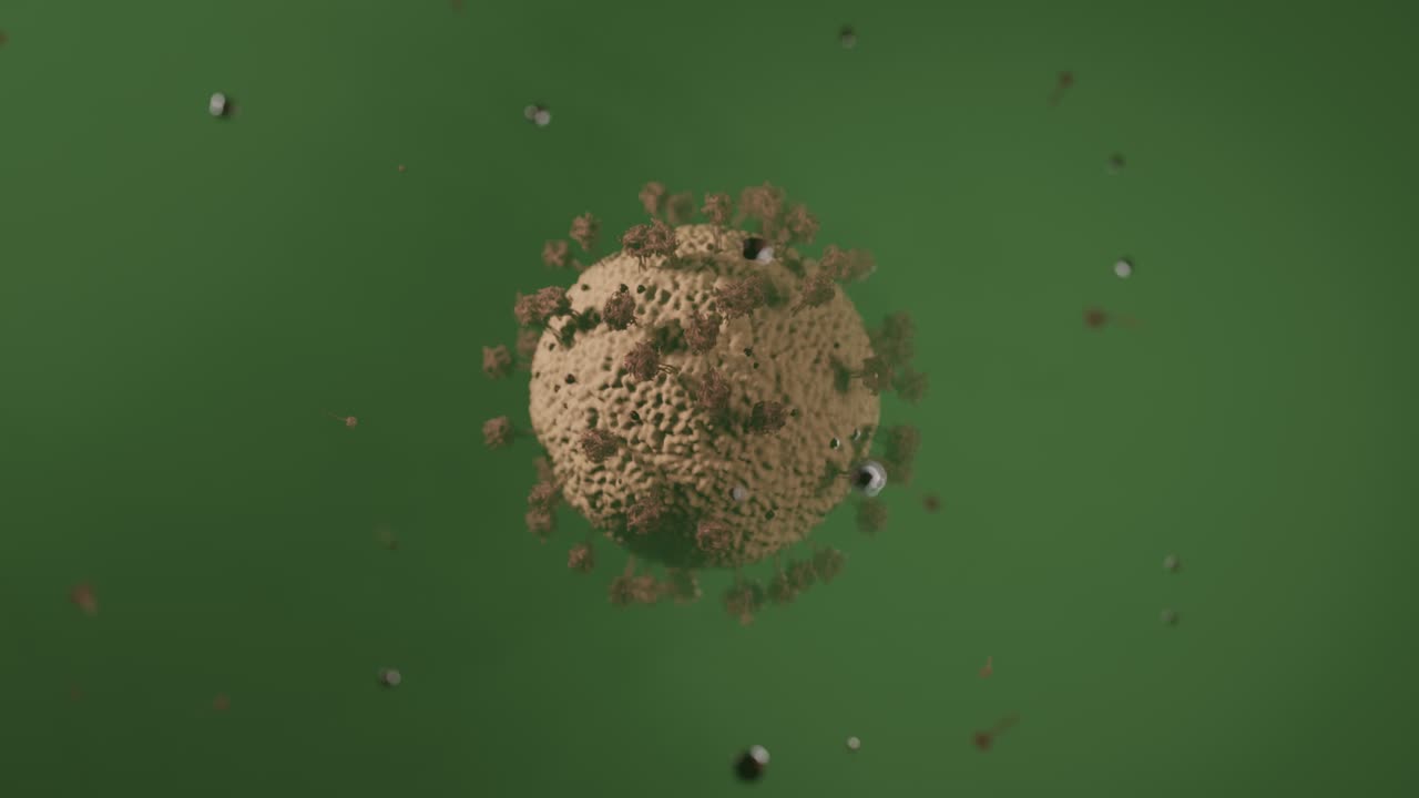 virus coronavirus microscópico covid 19 célula ncov infección corona macro