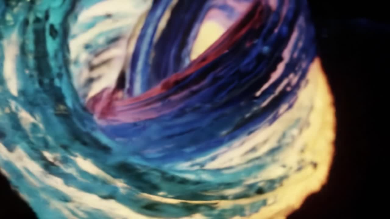 arte de pintura giratoria abstracta