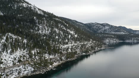 flying along sr-28 near incline village lake tahoe nevada