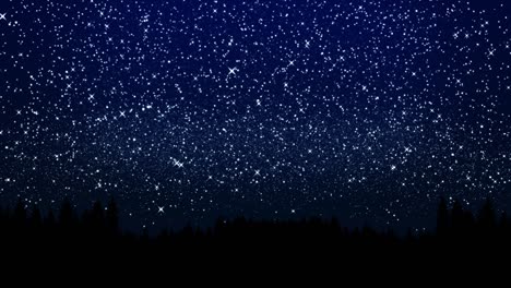 stars and stardust in deep universe. bright star in the dark space loop background.