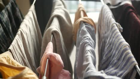 clothes drying on a clothesline