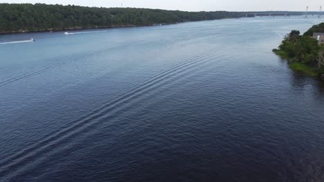 fly over kennebec river bath maine