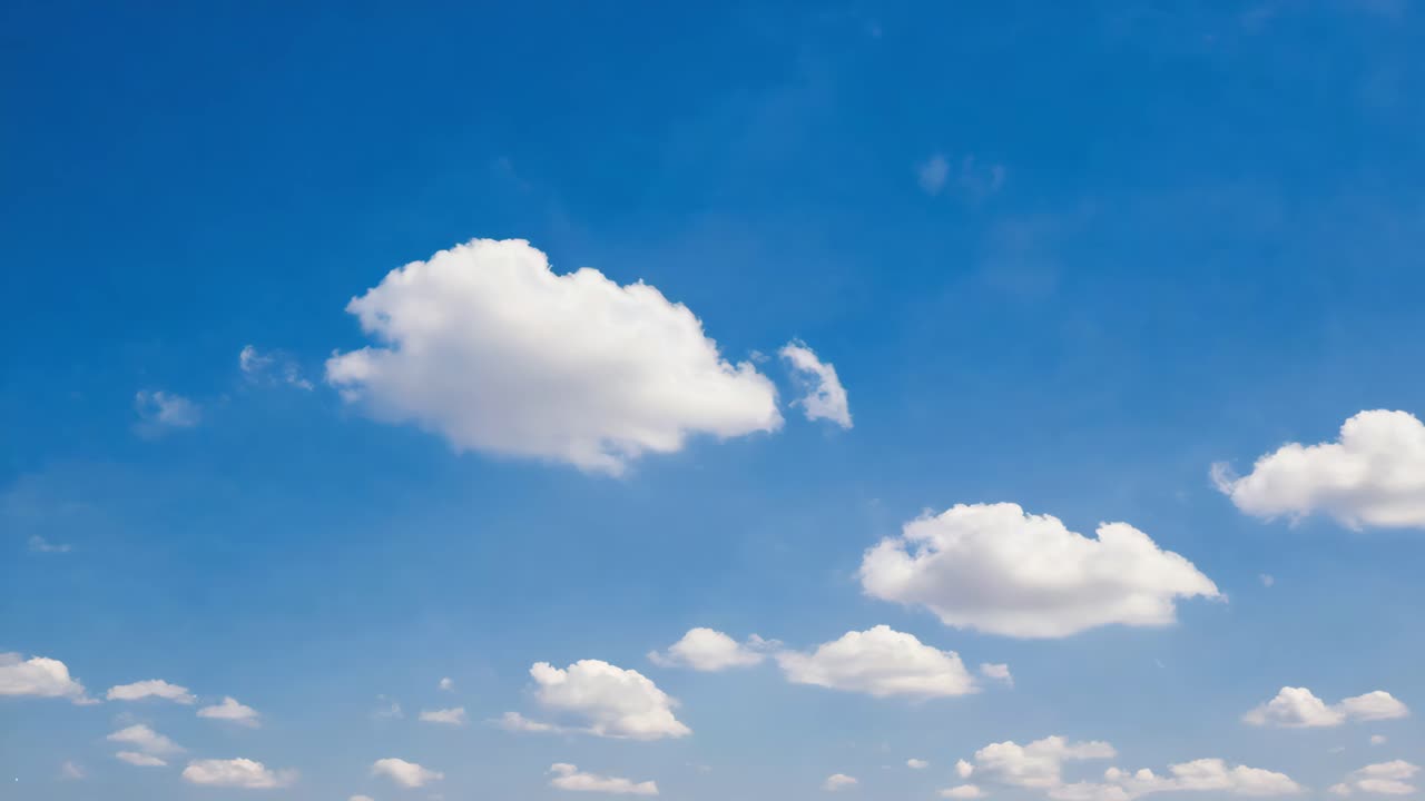 하 구름과 함께 파란 하늘