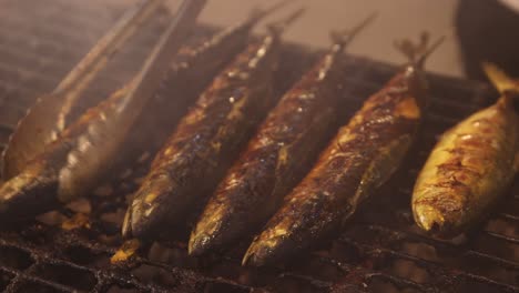 grilling fish at the night market in bandar seri bagawan in brunei darussalam