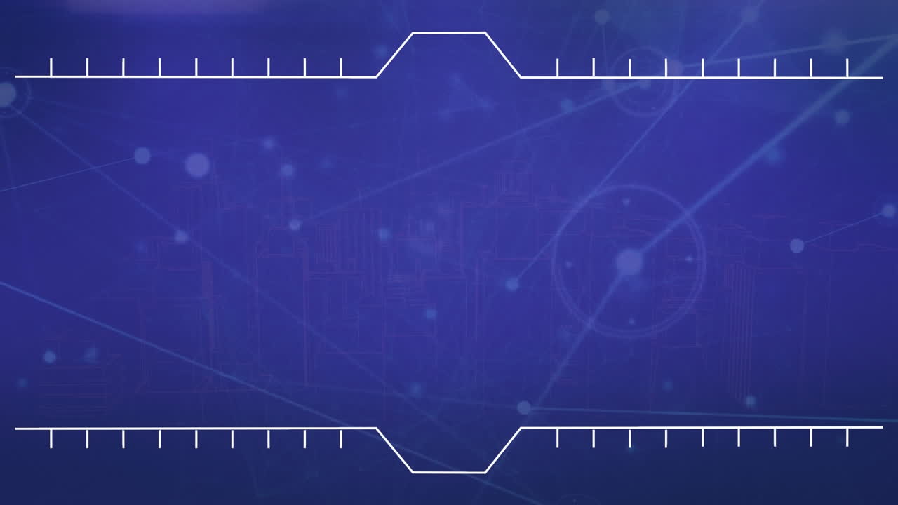 Animation of network of connections over data processing