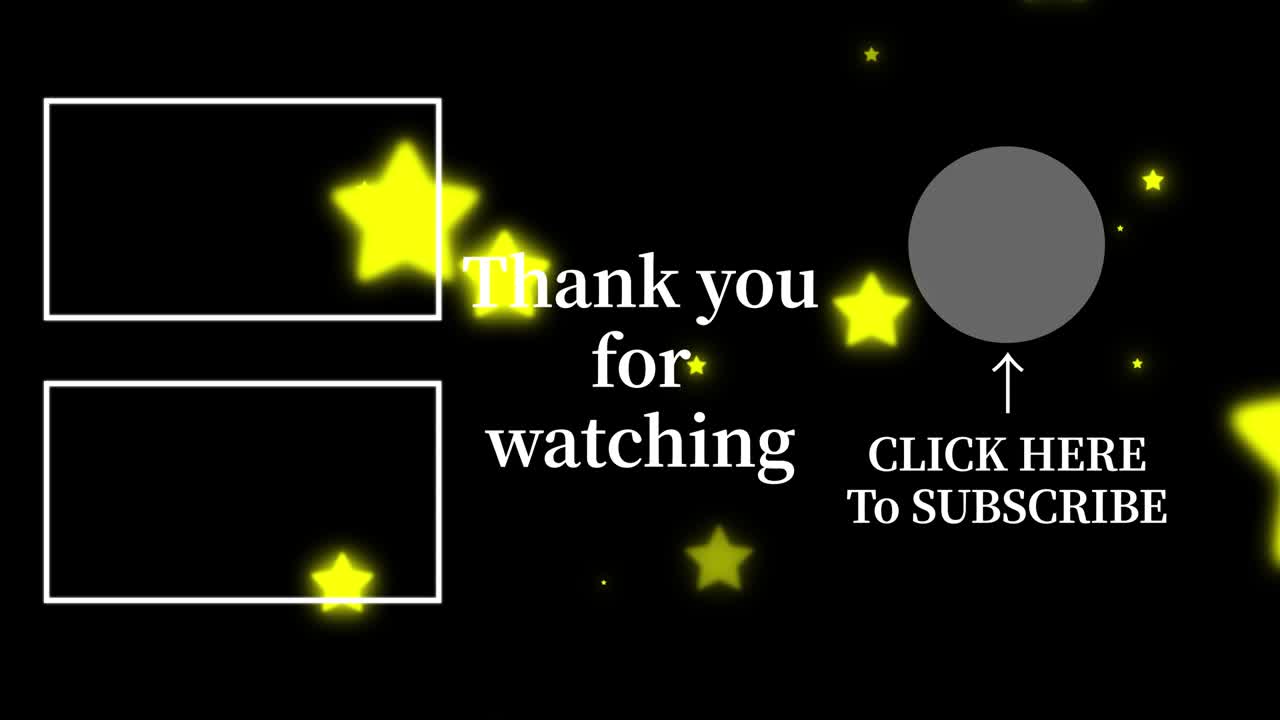 객체 조명 엔드 카드 엔딩 스크린 모션 그래픽