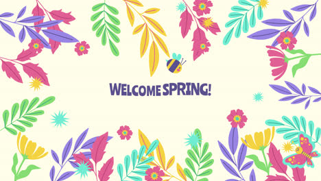 welcome spring floral design