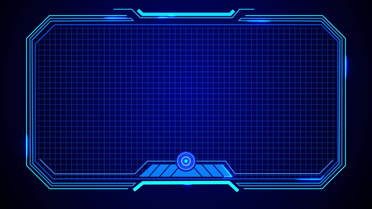 Abstract loop futuristic background blue glowing technology sci fi frame hud ui gui futuristic user