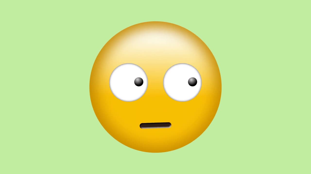 Premium stock video Emoji looking around with eyes moving