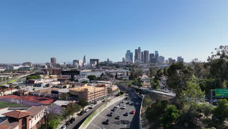 autopista los angeles por la 110.