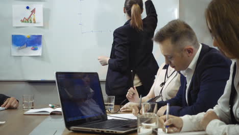 business people meeting conference discussion corporate concept