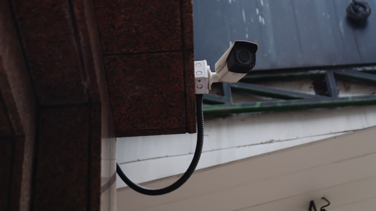 CCTV installate in città per la sicurezza contro criminalità e rapine, Hong Kong, Cina, Asia.
