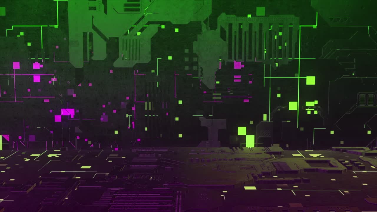Abstract Cyberpunk Background