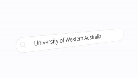 buscando la universidad de australia occidental en internet