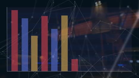 Animation-Des-Verbindungsnetzwerks-Sowie-Statistik-Und-Datenverarbeitung