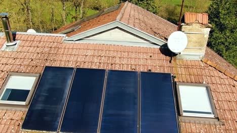 aerial shot of the solar panel