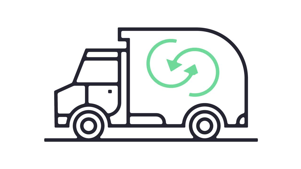 재활용 아이콘 애니메이션