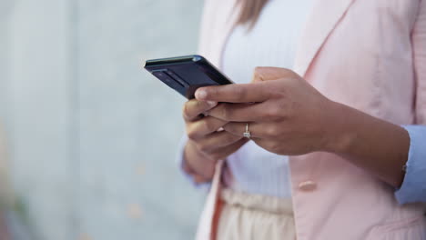 Hands,-phone-and-social-media-with-a-person