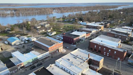 2nd street, chillicothe, illinois como visible por dron