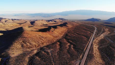 Nevada-mountain-highways-in-aerial-view