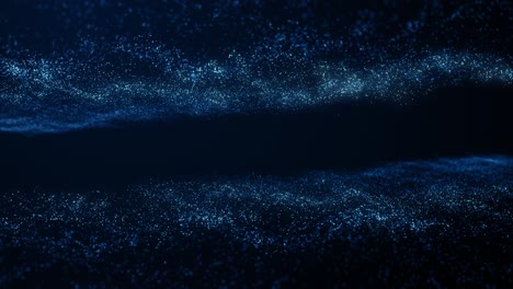 particles blue dust abstract light bokeh motion titles cinematic background loop