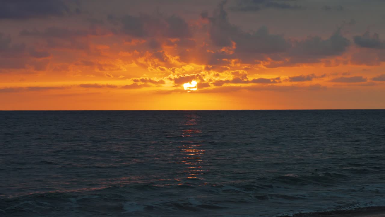 puesta de sol en méxico de mar