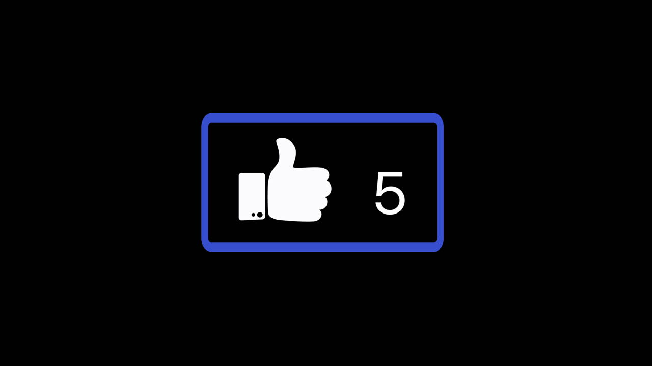 Hand thumb up social media likes icon flip to ten