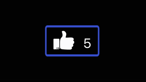 hand thumb up social media likes icon flip to ten