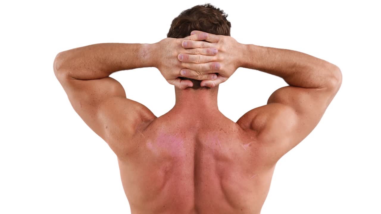 근육 을  ⁇ 는 근육 을 가진 사람