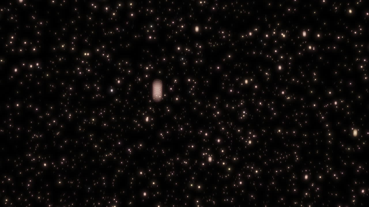 орбитальное вращающееся абстрактное звездное поле летает сквозь демонстрируя огромную природу космоса - 3d-анимация