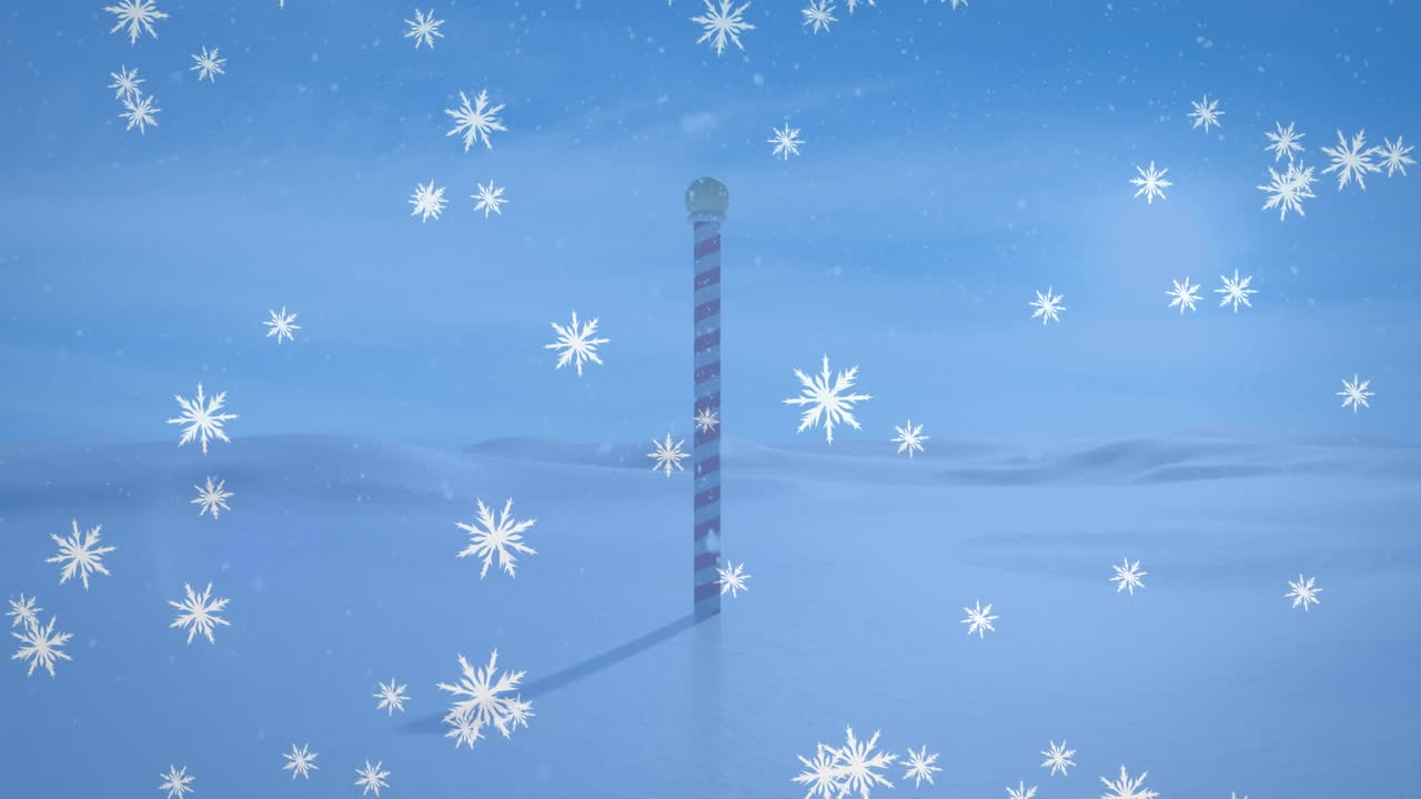 겨울 풍경의 애니메이션