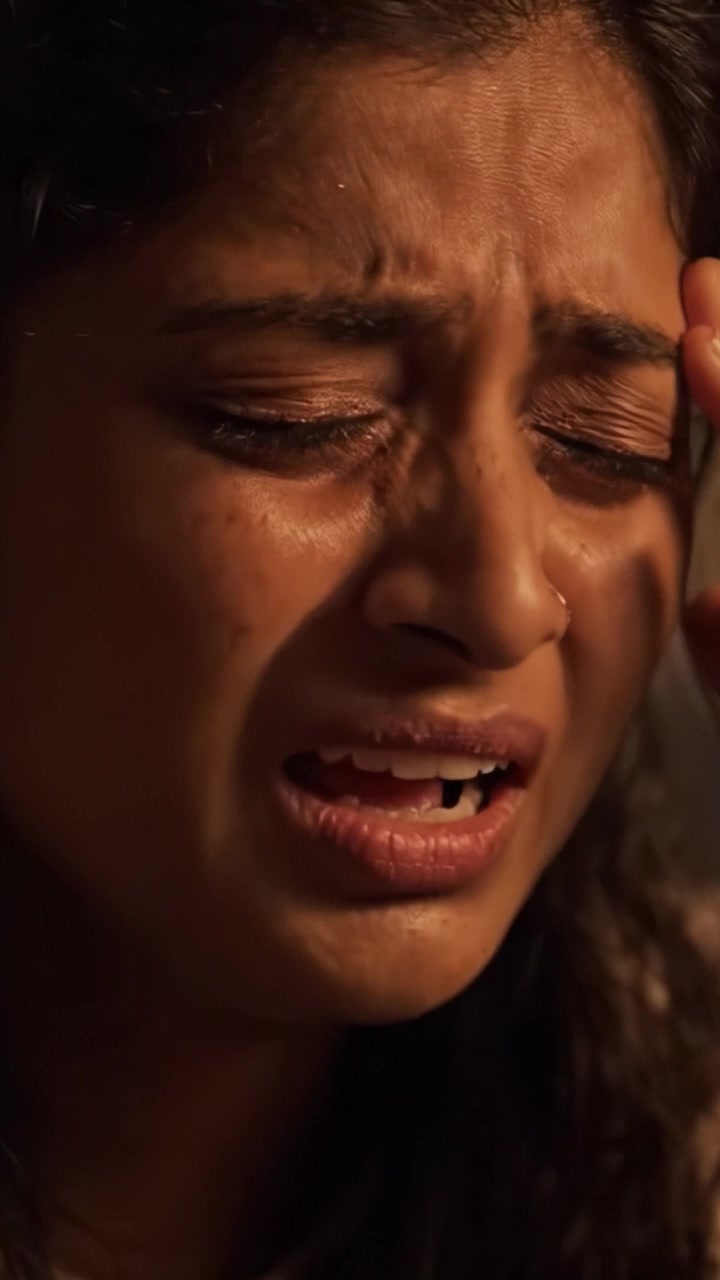 Emotional Close-up of a Young Woman Sharing the Depths of Her Feelings Through an Expressive Portrait That Captures Raw Vulnerability and Heartfelt Reflection.