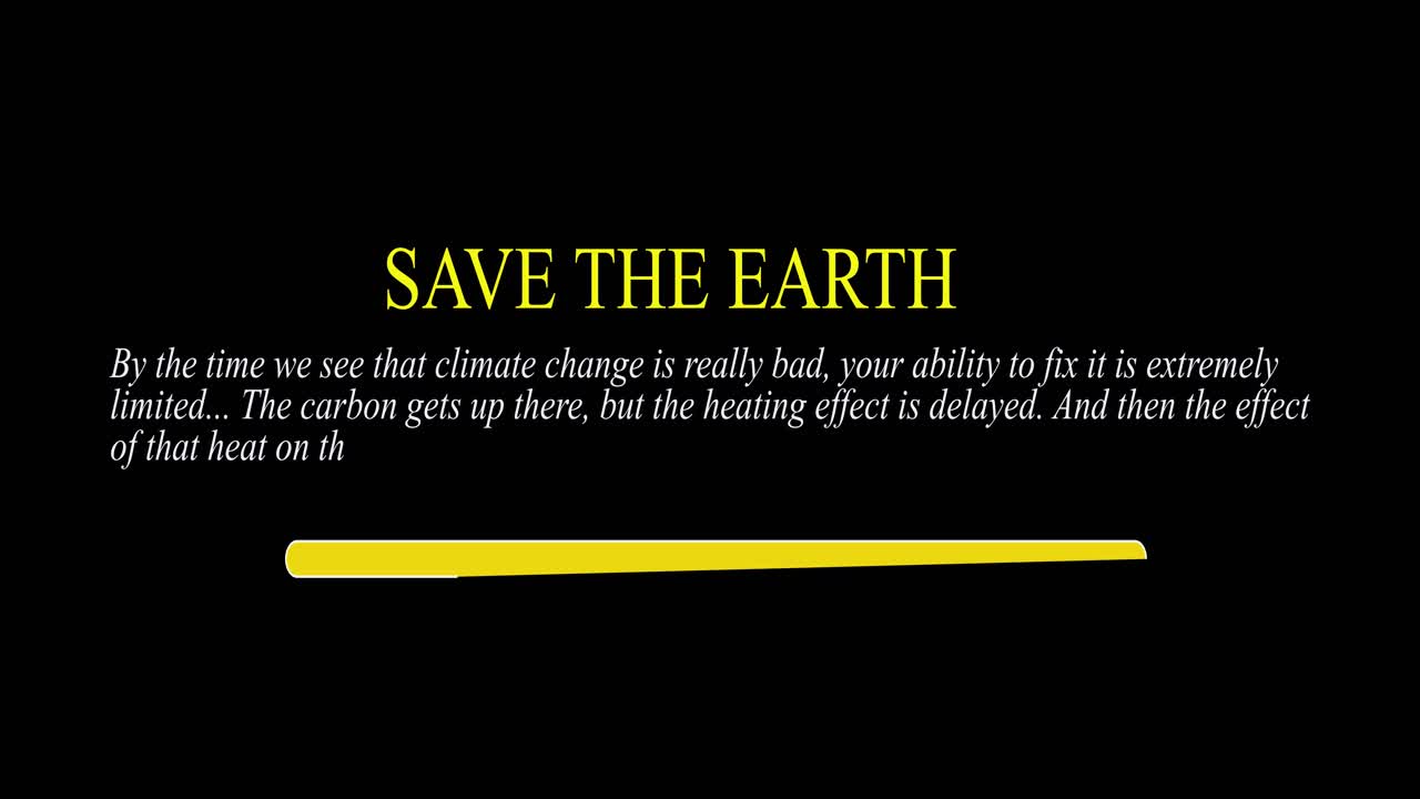 Save the earth climate change campaign