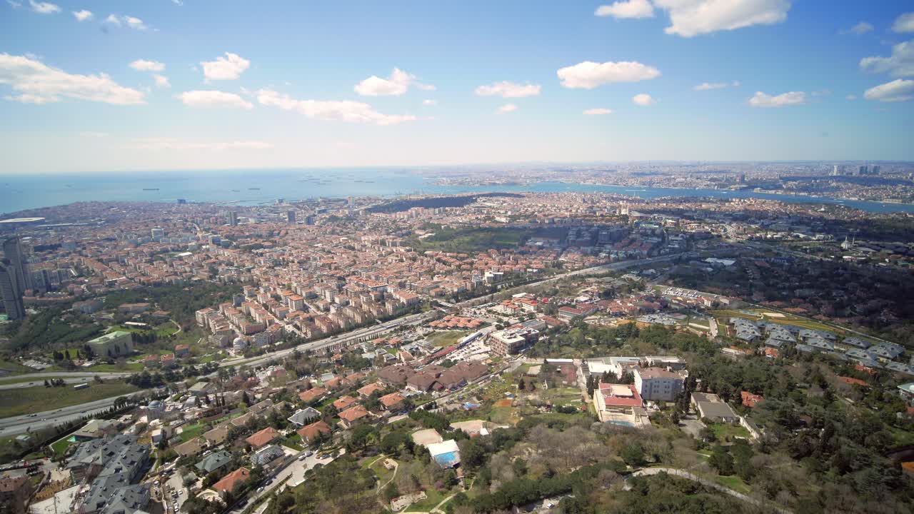 이스탄불, 터키의 조감도