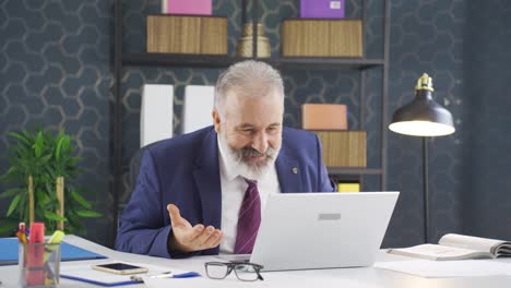 businessman positively puzzled.