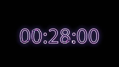 glitching countdown timers