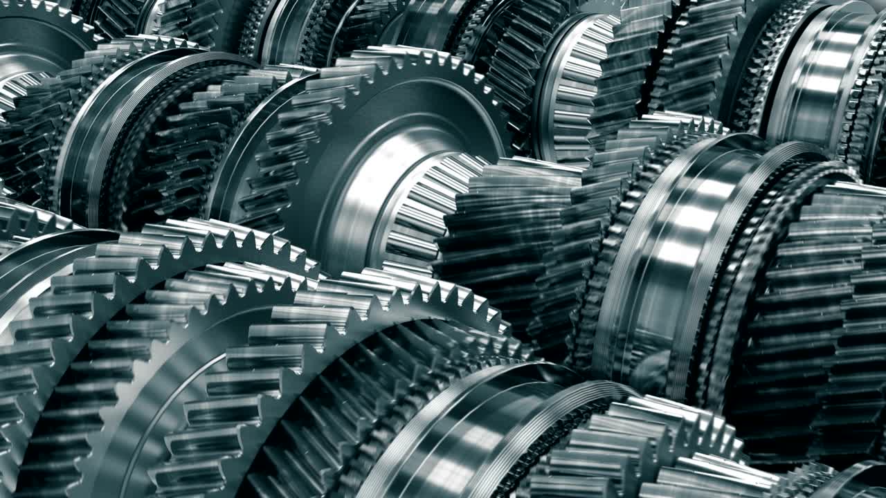 변속기 변속기 자동차 작업 애니메이션 루프 최고 품질 고 초점 밝은