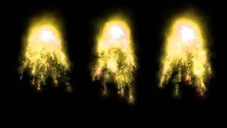 chispas de fuego partículas de color animación gráficos de movimiento