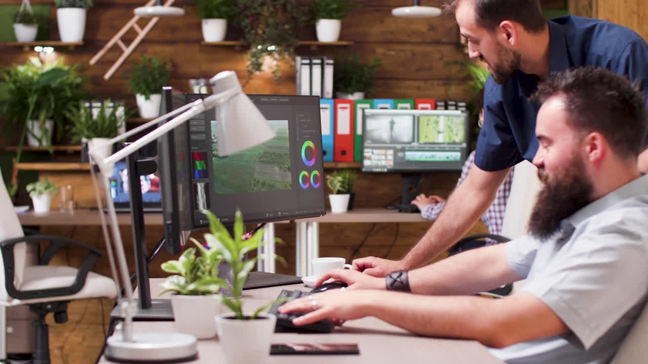 Color Grading Office Scene