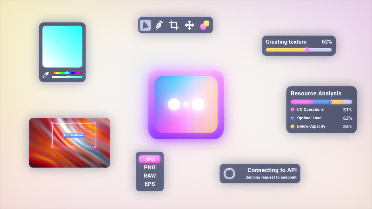 Image Editing and Resource Analysis Interface