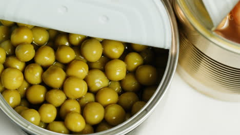 canned peas and chickpeas