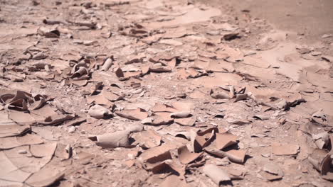 Barro-Seco-Y-Suelo-árido,-Consecuencias-De-Las-Sequías.